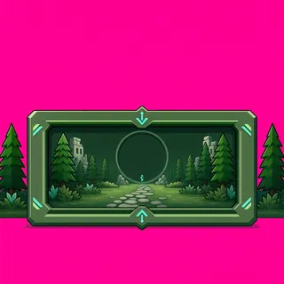 empty menu panel, pressed state