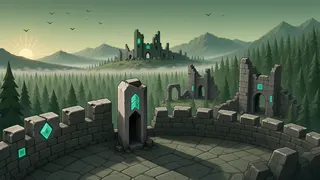 border overlook at daybreak