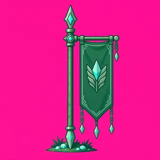 checkpoint flag, ornate design