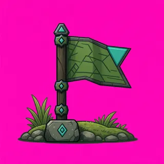 checkpoint flag, rare accent design
