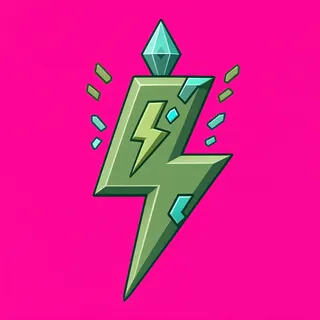 lightning bolt, rare accent design