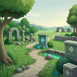 winding wilderness path at daylight