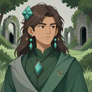 original adult scholar, calm expression