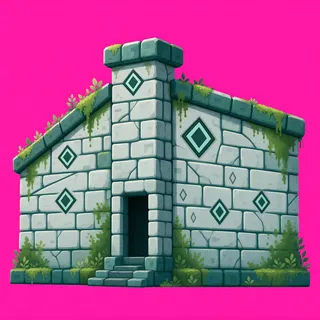 wall outer corner, weathered