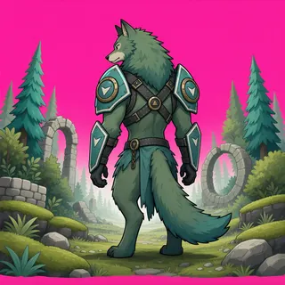 original adult beast enemy, facing north