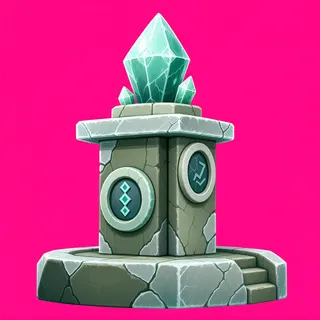 frosted relic pedestal