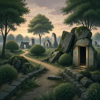 winding wilderness path at dusk