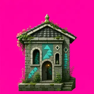 overgrown small dwelling