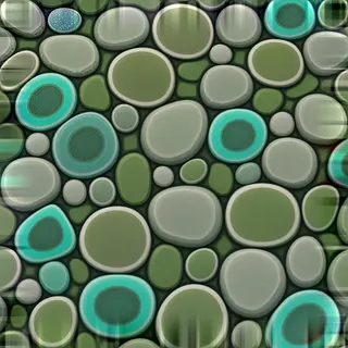 dust-covered river pebbles