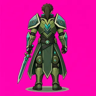 original adult armored enemy, facing north