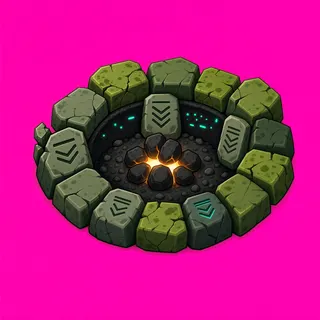 damaged campfire ring