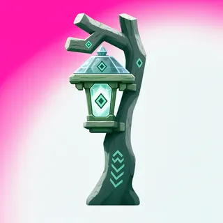 frosted lantern post