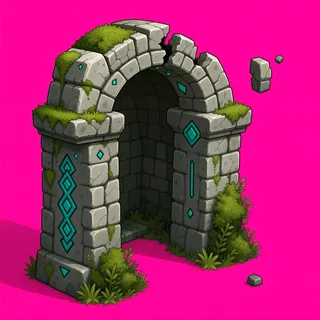 damaged archway