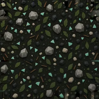 clean forest soil