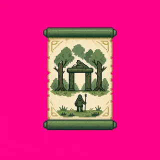 quest scroll, plain design