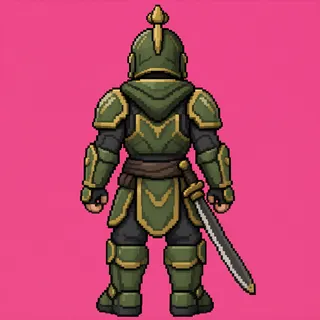 original adult armored enemy, facing north