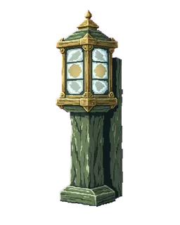 frosted lantern post