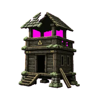 damaged watchtower