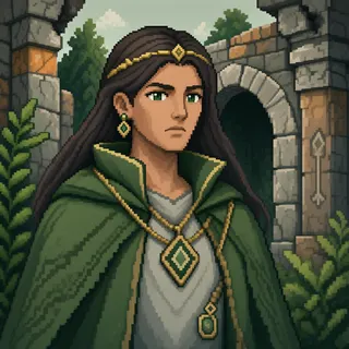 original adult healer, determined expression