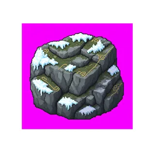 frosted large boulder