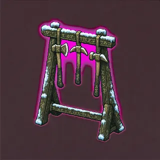 frosted tool rack