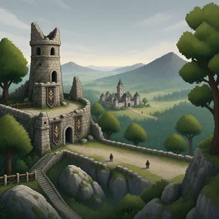 border overlook at daylight