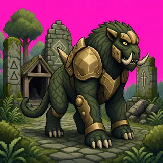 original adult beast enemy, facing east