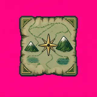 treasure map, plain design