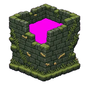 cliff corner, overgrown