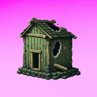 damaged small dwelling