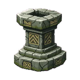 damaged relic pedestal