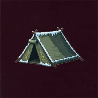 frosted tent