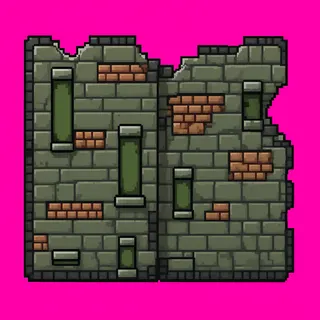 wall outer corner, damaged