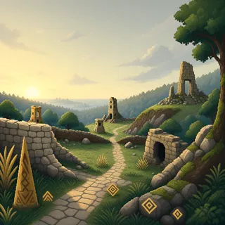 border overlook at daybreak