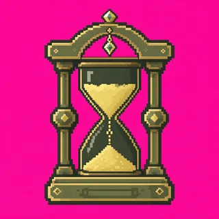 hourglass, ornate design