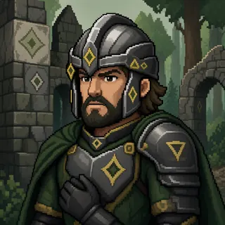 original adult guard, calm expression
