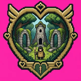 heart, ornate design