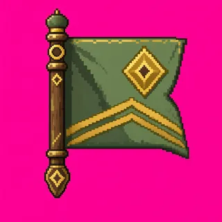 checkpoint flag, ornate design