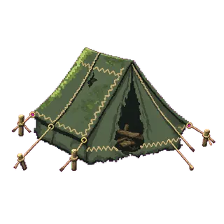 damaged tent