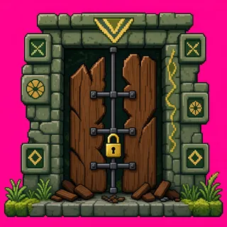 door locked, damaged