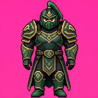 original adult armored enemy, facing south