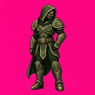 original adult armored enemy, facing east