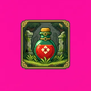 healing potion, rare accent design