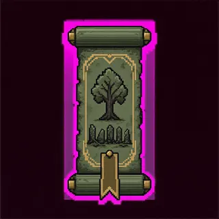 quest scroll, rare accent design