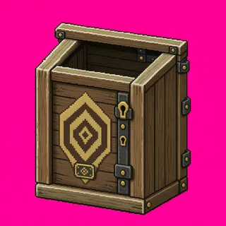 weathered wooden crate