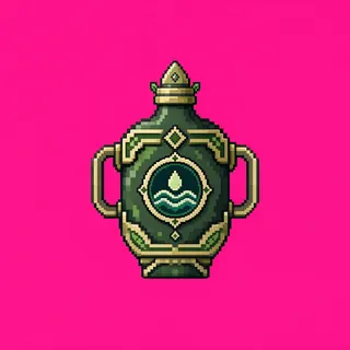 water flask, ornate design