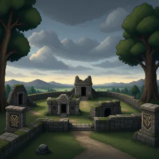 border overlook at overcast twilight