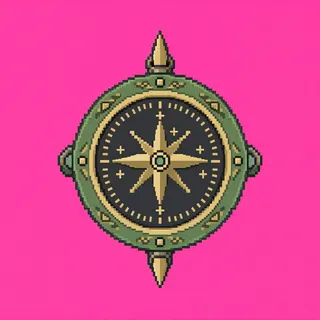 compass, ornate design