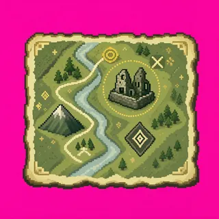 treasure map, rare accent design