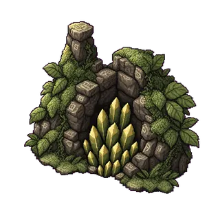 overgrown resource deposit